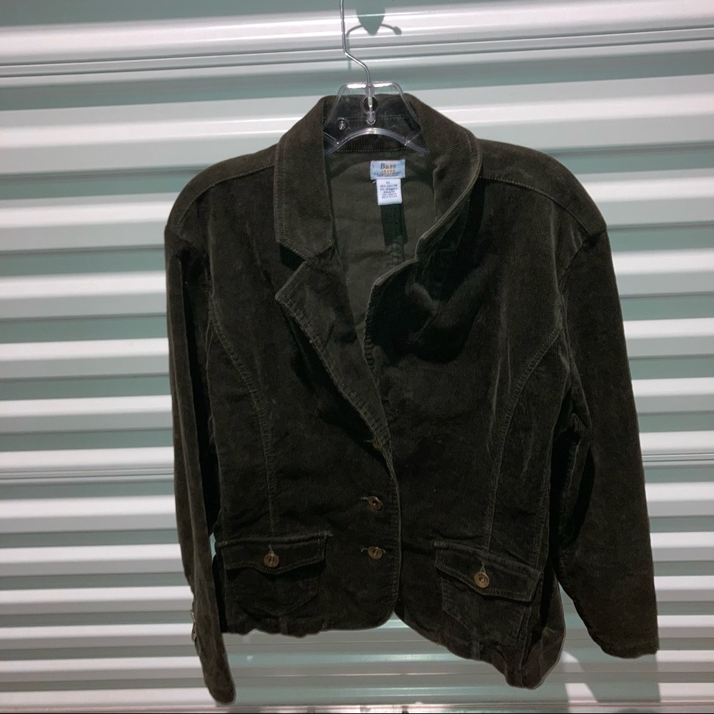 Bass Jeans By G.H. Bass Jacket Women’s Size Xl Brown Corduroy Jacket